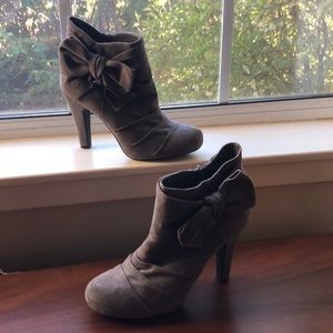 Gianni Bini Grey Suede Booties